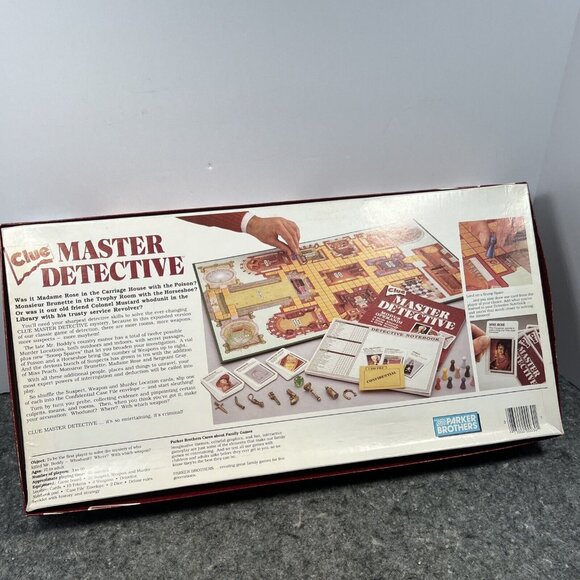 CLUE Master Detective Parker Brothers Original 1988 Complete Brass Tone Weapons - Picture 14 of 16